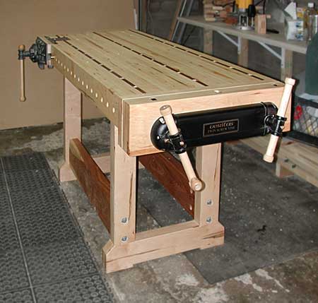 Woodworking Bench Vise with Dogs